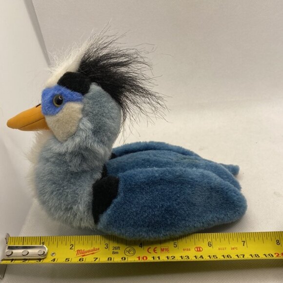 Duck Bird Plush Stuffed Animal 7” Blue White Black - Picture 10 of 12